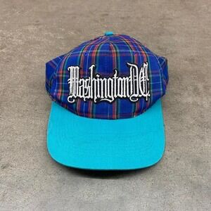 Vintage‎ 90s Washington DC plaid snapback cap